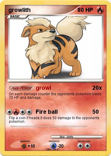 Pokemon growlith