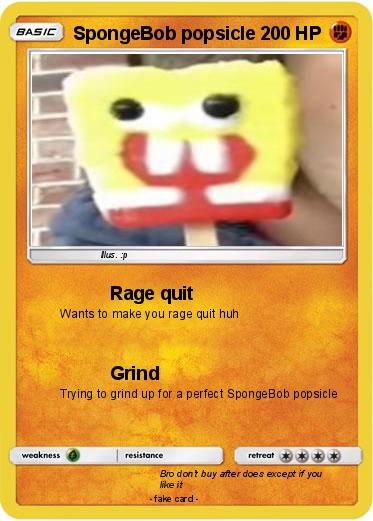 Pokemon SpongeBob popsicle