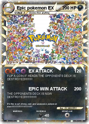 Pokemon Epic pokemon EX