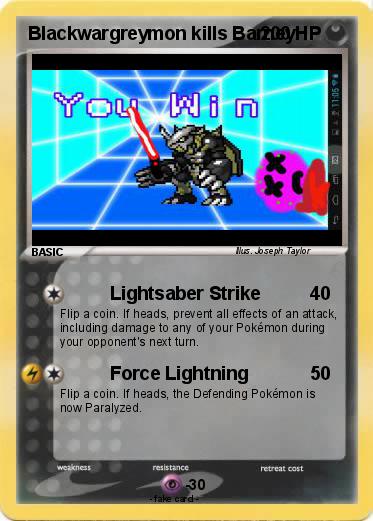 Pokemon Blackwargreymon kills Barney