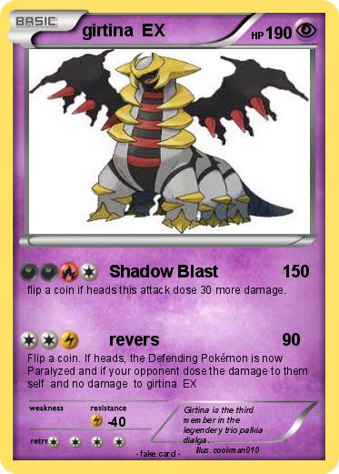 Pokemon girtina  EX