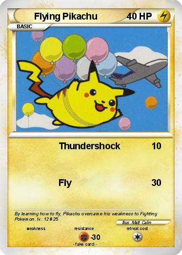 Pokemon Flying Pikachu
