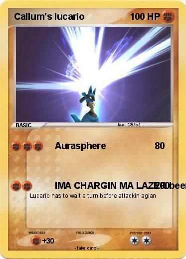 Pokemon Callum's lucario