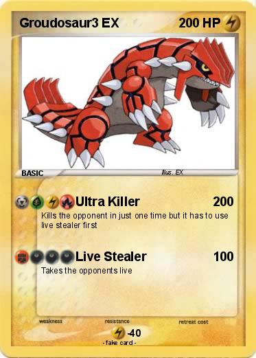 Pokemon Groudosaur3 EX
