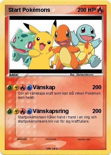 Pokemon Start Pokémons