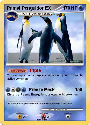 Pokemon Primal Penguidor EX