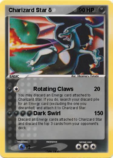 Pokemon Charizard Star δ