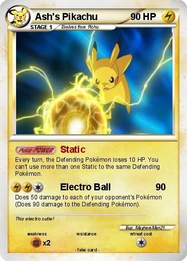 Pokemon Ash's Pikachu