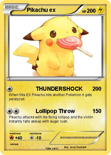 Pokemon Pikachu ex