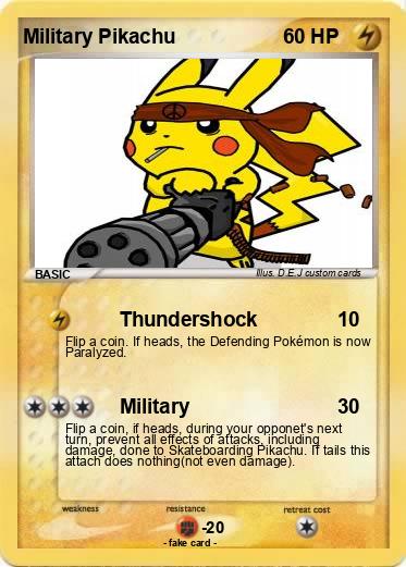 Pokemon Military Pikachu