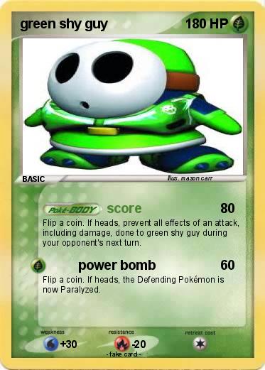 Pokemon green shy guy
