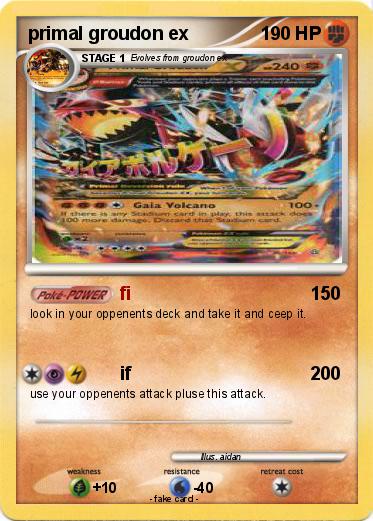 Pokemon primal groudon ex