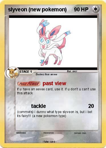 Pokemon slyveon (new pokemon)