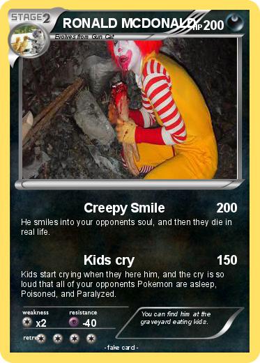 Pokemon RONALD MCDONALD