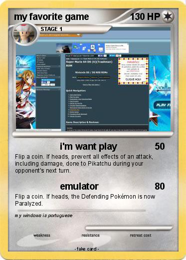 Pokemon my favorite game