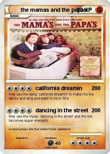 Pokemon the mamas and the papas