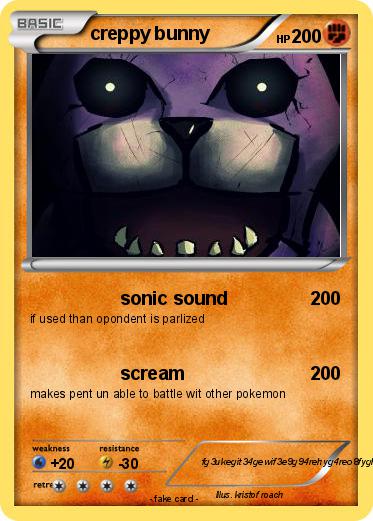 Pokemon creppy bunny