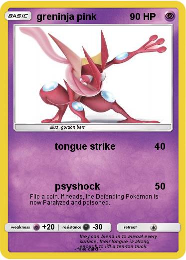 Pokemon greninja pink