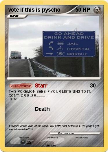 Pokemon vote if this is pyscho