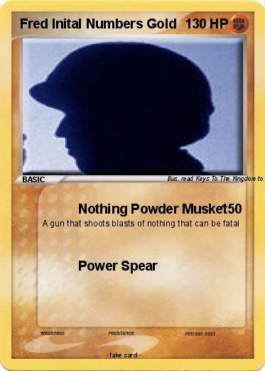 Pokemon Fred Inital Numbers Gold