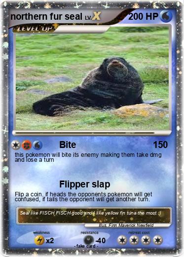 Pokemon northern fur seal