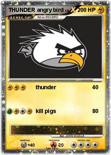 Pokemon THUNDER angry bird