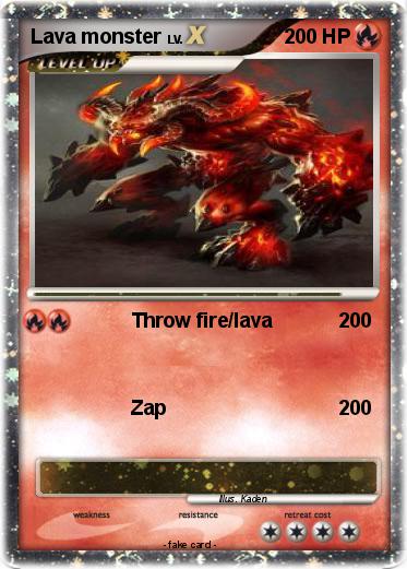 Pokemon Lava monster
