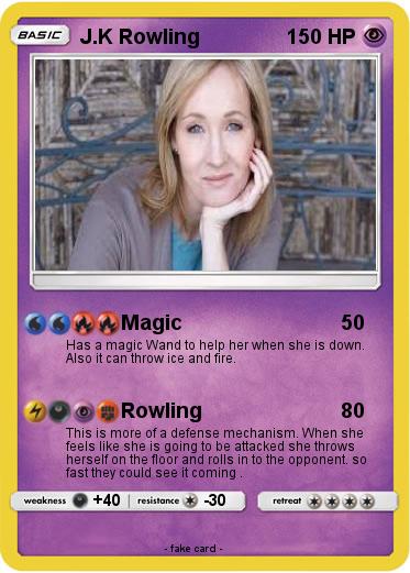 Pokemon J.K Rowling