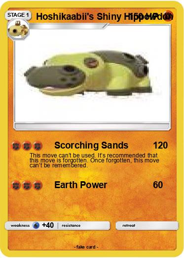 Pokemon Hoshikaabii's Shiny Hippowdon