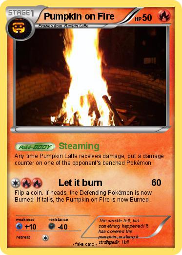 Pokemon Pumpkin on Fire
