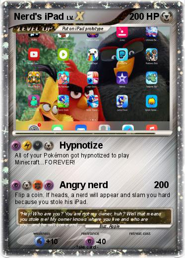 Pokemon Nerd's iPad