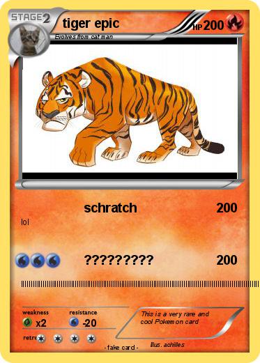 Pokemon tiger epic