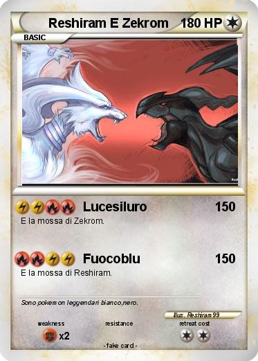 Pokemon Reshiram E Zekrom