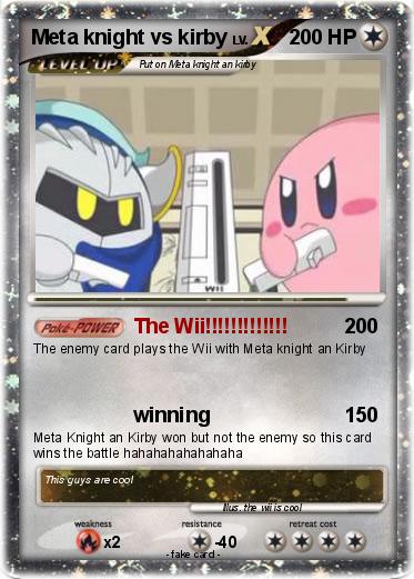 Pokemon Meta knight vs kirby