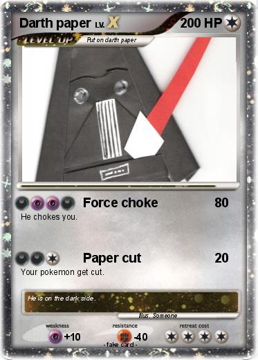 Pokemon Darth paper