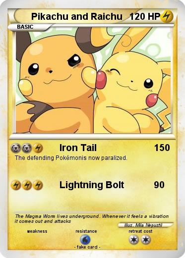 Pokemon Pikachu and Raichu
