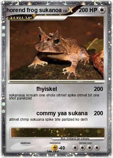Pokemon horend frog sukanoa