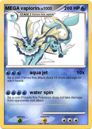 Pokemon MEGA vapiorin