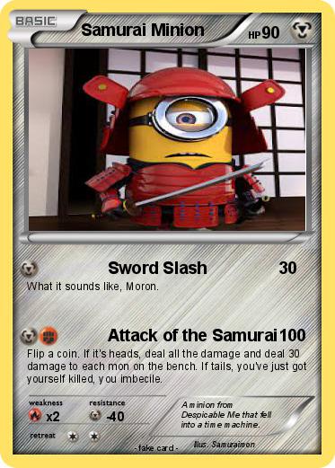 Pokemon Samurai Minion