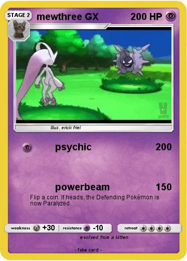 Pokemon mewthree GX