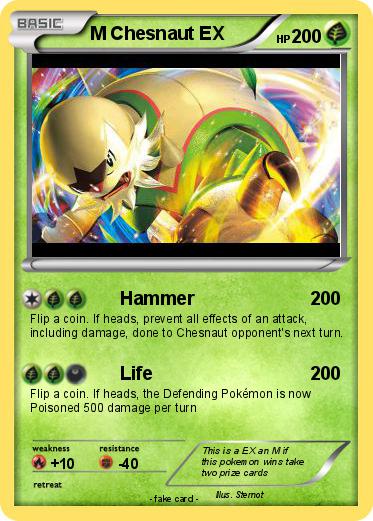 Pokemon M Chesnaut EX