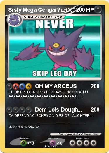 Pokemon Srsly Mega Gengar?