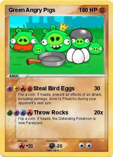 Pokemon Green Angry Pigs