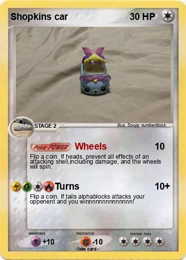 Pokemon Shopkins car
