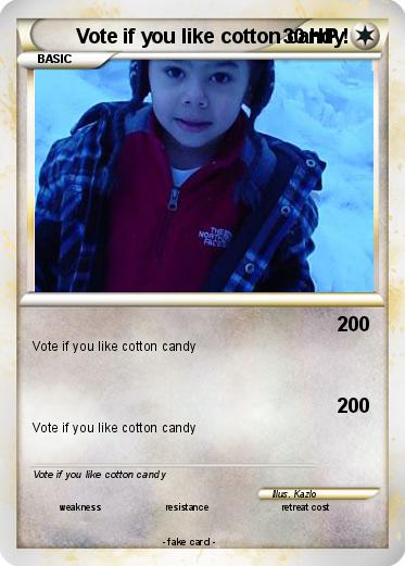Pokemon Vote if you like cotton candy!