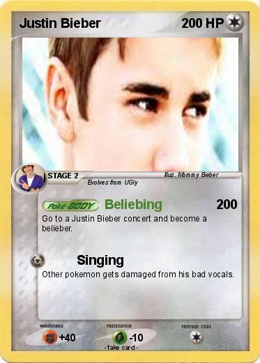 Pokemon Justin Bieber