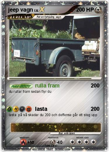Pokemon jeep vagn