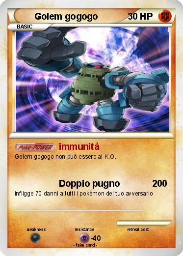 Pokemon Golem gogogo