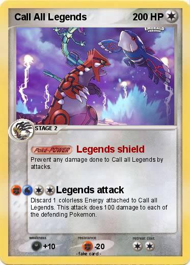 Pokemon Call All Legends