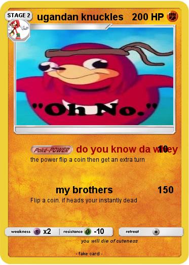 Pokemon ugandan knuckles